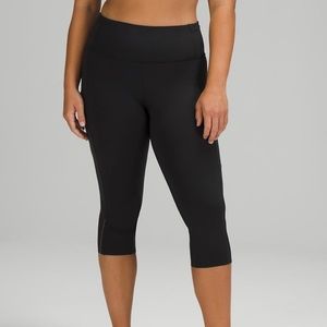Lululemon Fast and Free Reflective High Rise Crop